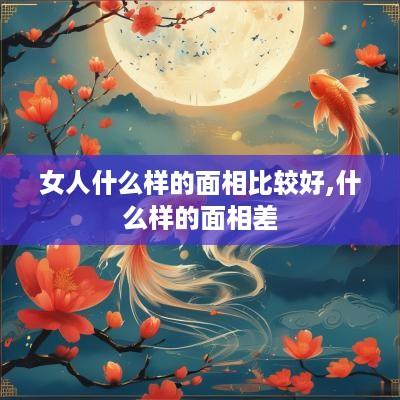 女人什么样的面相比较好,什么样的面相差