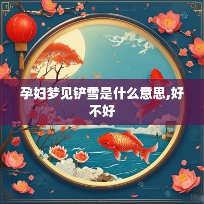 孕妇梦见铲雪是什么意思,好不好