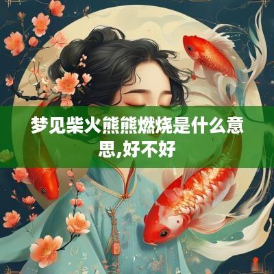 梦见柴火熊熊燃烧是什么意思,好不好
