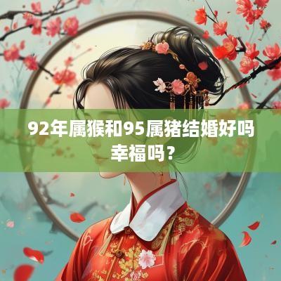 92年属猴和95属猪结婚好吗 幸福吗？