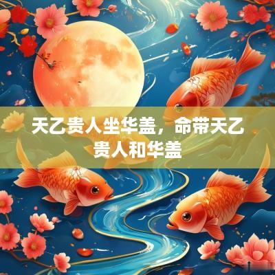 天乙贵人坐华盖，命带天乙贵人和华盖