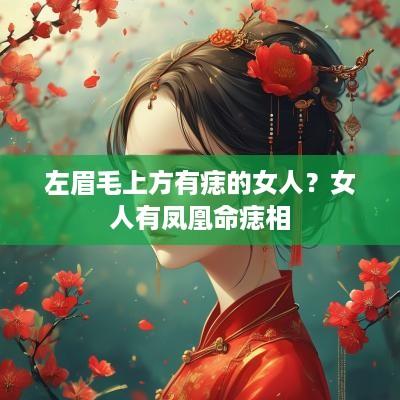 左眉毛上方有痣的女人？女人有凤凰命痣相