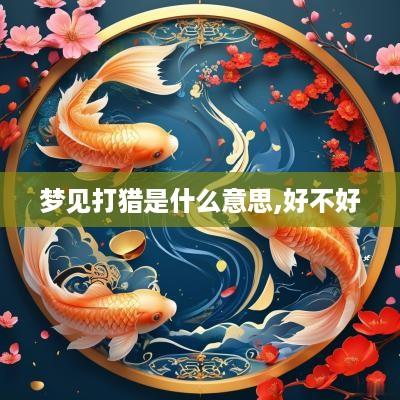 梦见打猎是什么意思,好不好