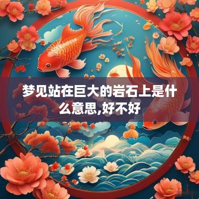 梦见站在巨大的岩石上是什么意思,好不好