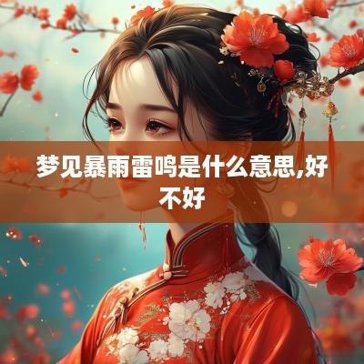 梦见暴雨雷鸣是什么意思,好不好