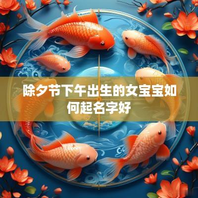 除夕节下午出生的女宝宝如何起名字好