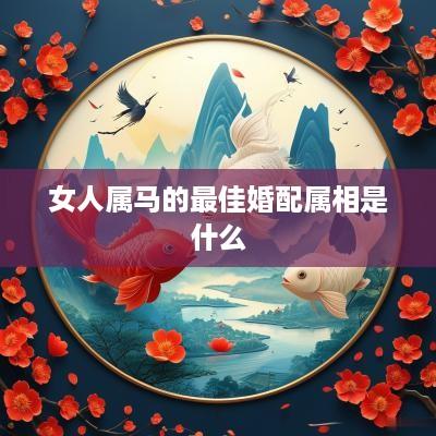 女人属马的最佳婚配属相是什么