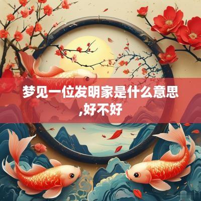 梦见一位发明家是什么意思,好不好