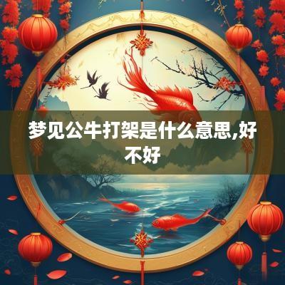 梦见公牛打架是什么意思,好不好