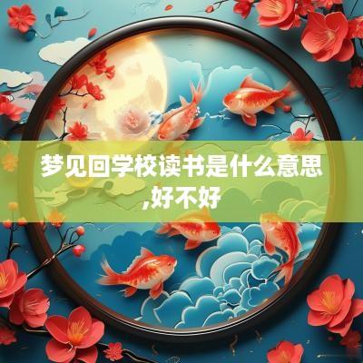 梦见回学校读书是什么意思,好不好