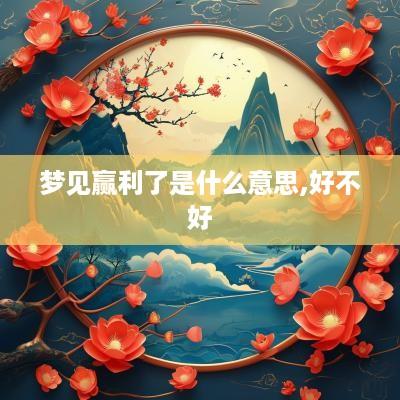 梦见赢利了是什么意思,好不好
