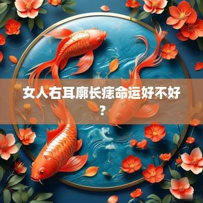 女人右耳廓长痣命运好不好？