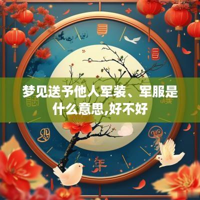 梦见送予他人军装、军服是什么意思,好不好