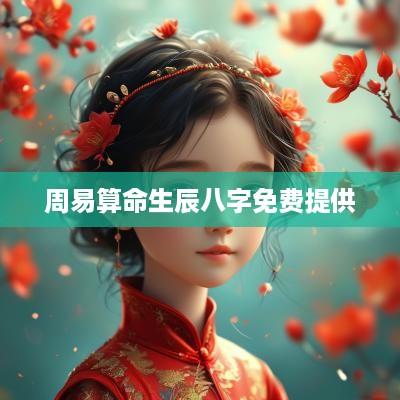 周易算命生辰八字免费提供