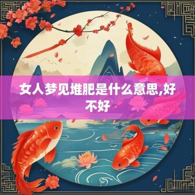 女人梦见堆肥是什么意思,好不好