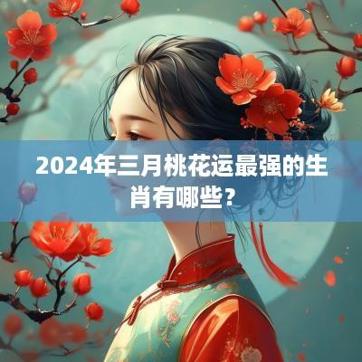 2025年三月桃花运最强的生肖有哪些？