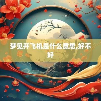 梦见开飞机是什么意思,好不好