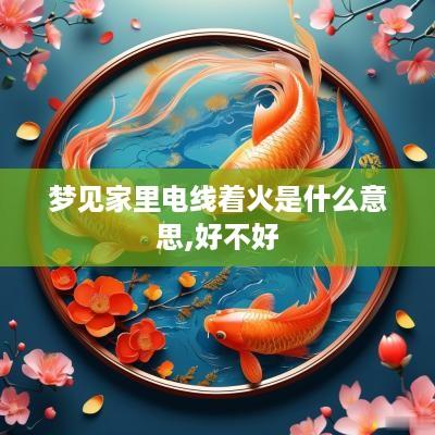 梦见家里电线着火是什么意思,好不好