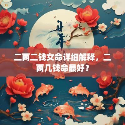 二两二钱女命详细解释，二两几钱命最好？
