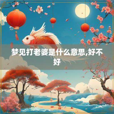 梦见打老婆是什么意思,好不好