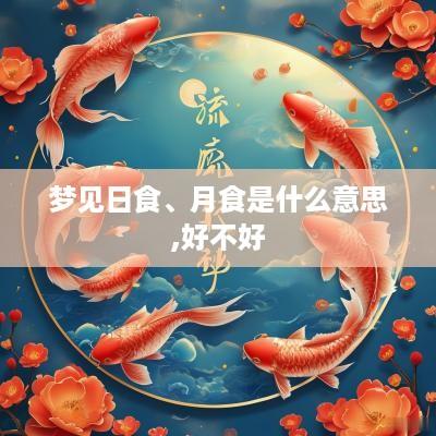 梦见日食、月食是什么意思,好不好