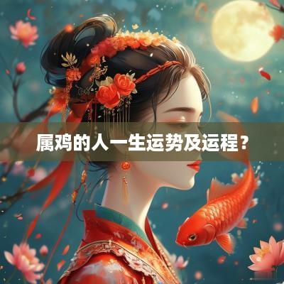 属鸡的人一生运势及运程？
