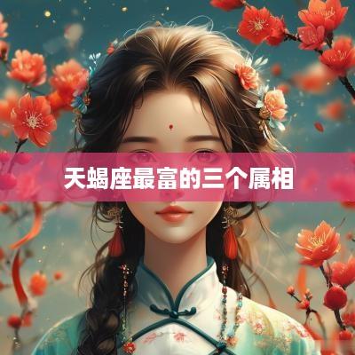 天蝎座最富的三个属相