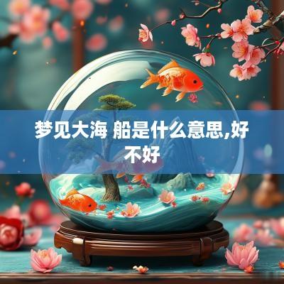 梦见大海 船是什么意思,好不好