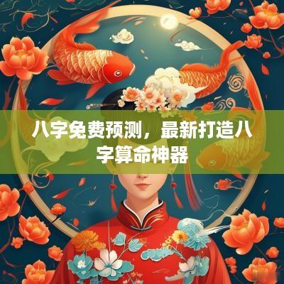 八字免费预测，最新打造八字算命神器