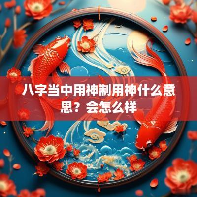 八字当中用神制用神什么意思？会怎么样
