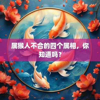 属猴人不合的四个属相，你知道吗？