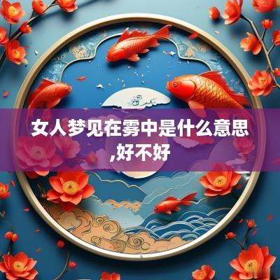 女人梦见在雾中是什么意思,好不好