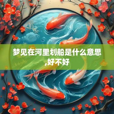 梦见在河里划船是什么意思,好不好