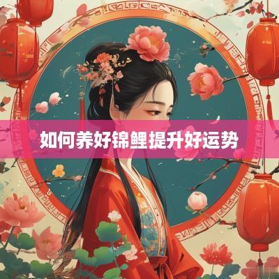 如何养好锦鲤提升好运势