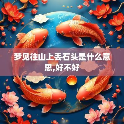 梦见往山上丢石头是什么意思,好不好