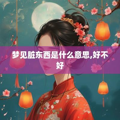 梦见脏东西是什么意思,好不好