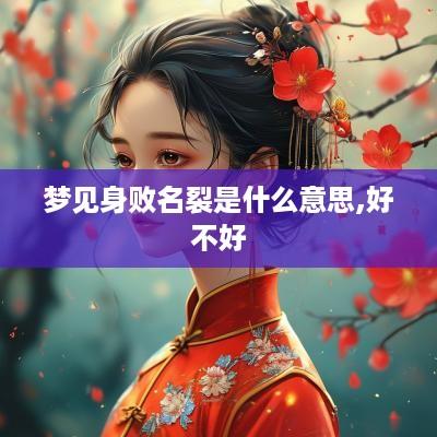 梦见身败名裂是什么意思,好不好