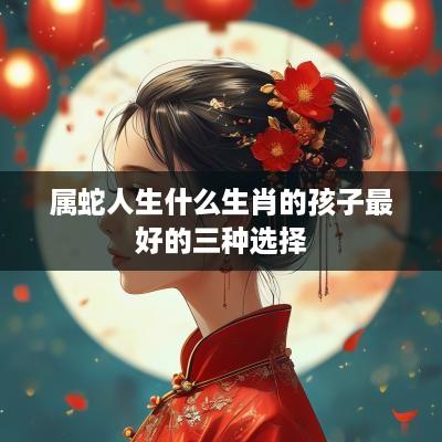 属蛇人生什么生肖的孩子最好的三种选择