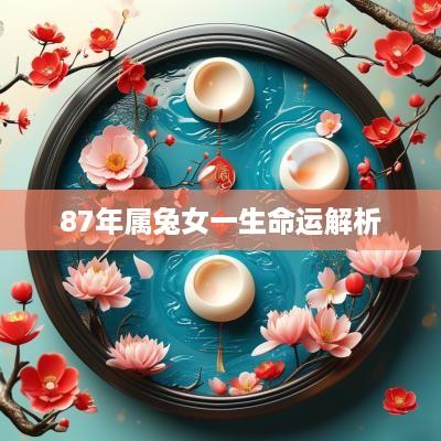 87年属兔女一生命运解析
