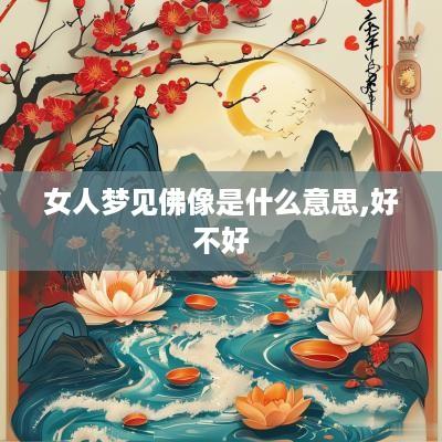 女人梦见佛像是什么意思,好不好