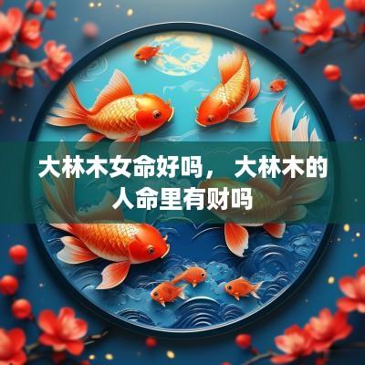 大林木女命好吗， 大林木的人命里有财吗