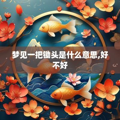 梦见一把锄头是什么意思,好不好