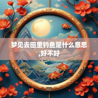 梦见去田里钓鱼是什么意思,好不好