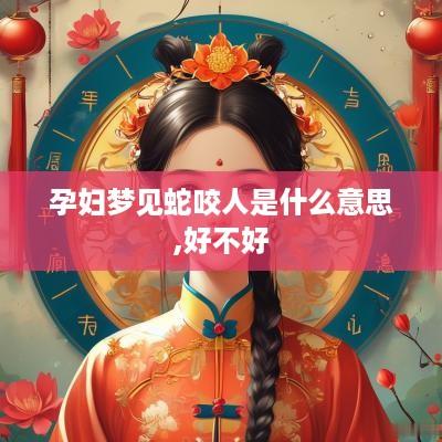 孕妇梦见蛇咬人是什么意思,好不好