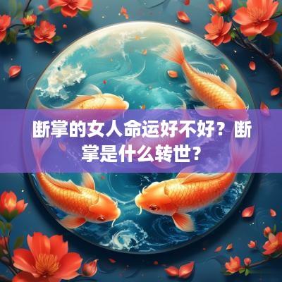 断掌的女人命运好不好？断掌是什么转世？