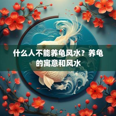 什么人不能养龟风水？养龟的寓意和风水