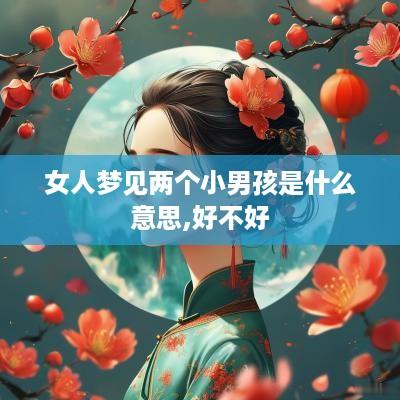 女人梦见两个小男孩是什么意思,好不好