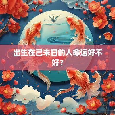 出生在己未日的人命运好不好？