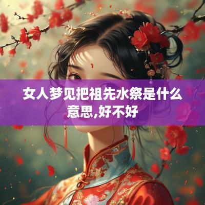 女人梦见把祖先水祭是什么意思,好不好
