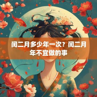 闰二月多少年一次？闰二月年不宜做的事